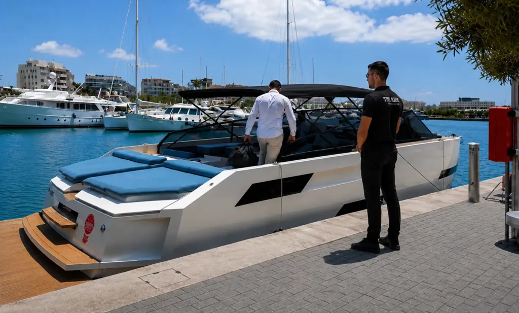 Boat yacht rental personal service ibiza port