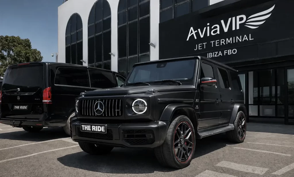 Mercedes G 63 car rental ibiza private airport pick up service